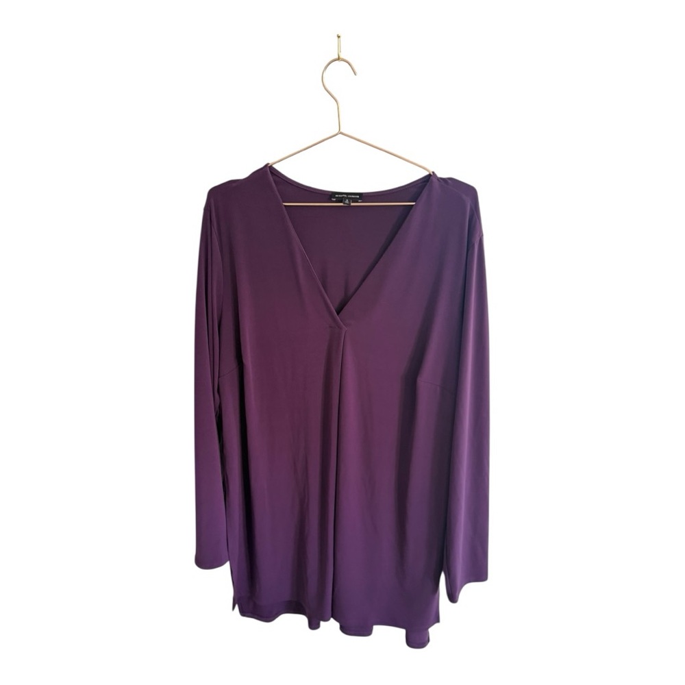 Universal Standard Column V-Neck Tunic Amethyst Purple‎ Size S (14-16)